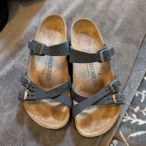 Birkenstock Gray Strappy Sandals
